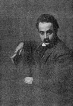 Kahlil Gibran, Fénykép megjelent al-Funun 1, no. 1 (April 1913) Forrás: http://www.al-funun.org/al-funun/images/gibran.html Wikimedia Commons